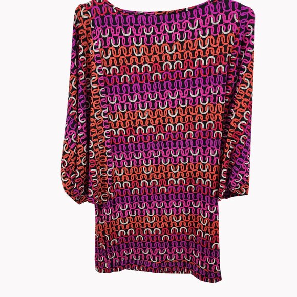 Trina Turk Swim Spa Womens Medium Echo Geometric Tunic Cover Up New - Picture 3 of 5